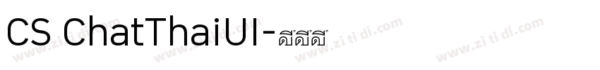 CS ChatThaiUI字体转换